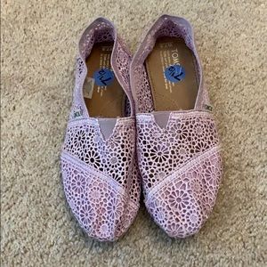 Toms Lavender lace classics ALPARGATAS 7.5